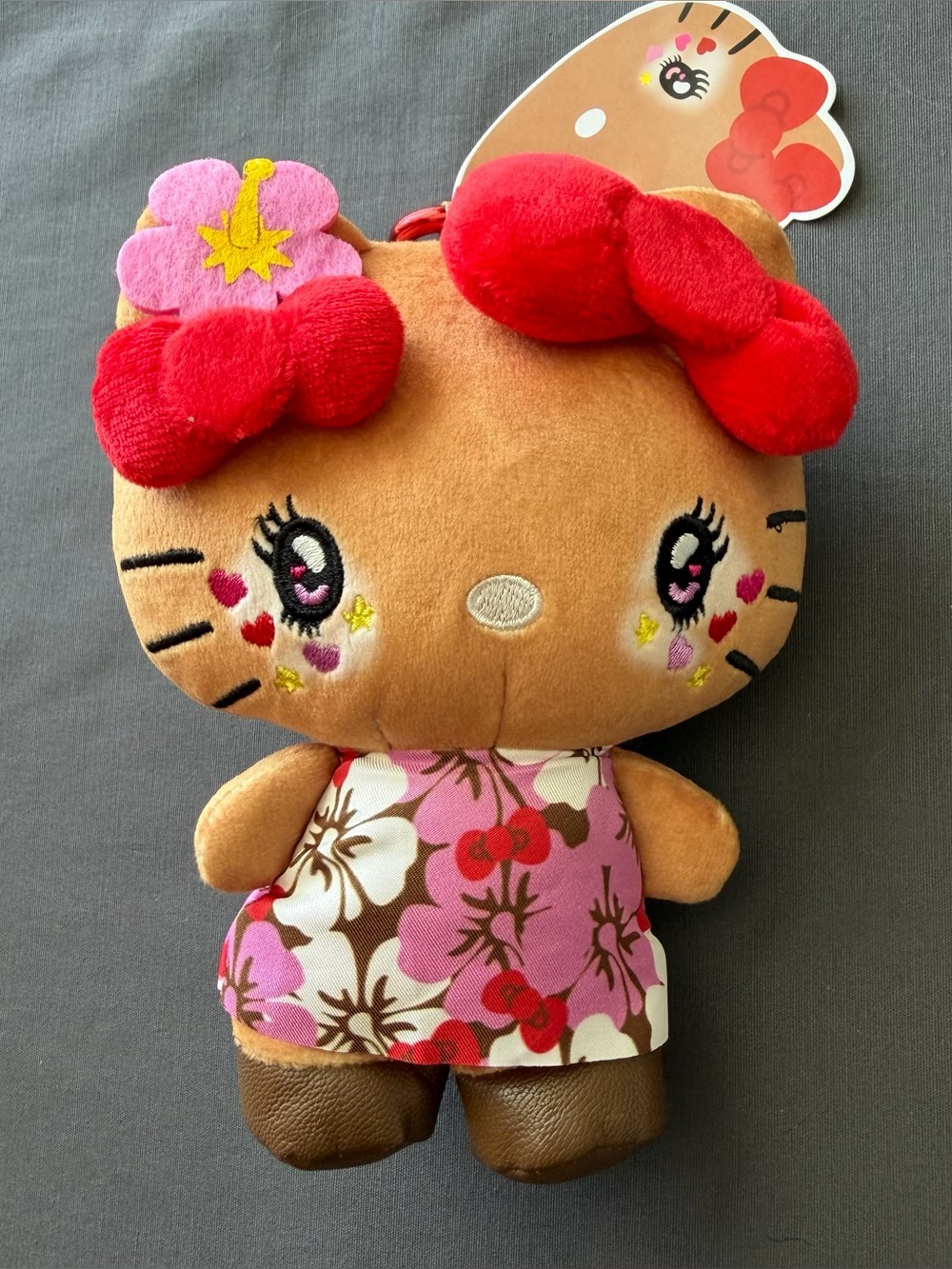 Japan Sanrio gyaru 101 tan skin Hello Kitty plush or keychain